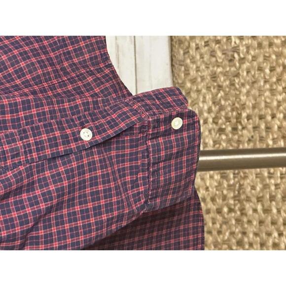 Ralph Lauren Blake classic red/navy cotton long sleeve button-down shirt Size M - Picture 5 of 7